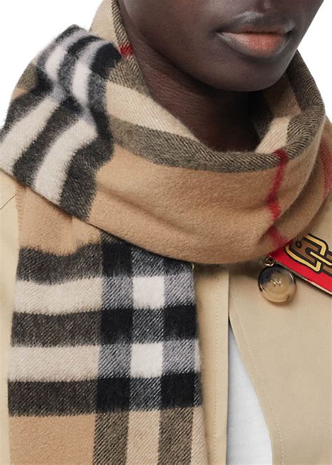 burberry brown giant check scarf|authentic Burberry scarf.